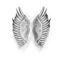 wings tattoo design idea