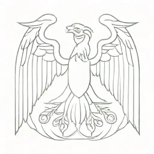 double-headed eagle tattoo design idea
