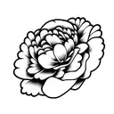 ducks in peony  tattoo design idea
