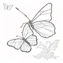 bipolar 2 butterfly tattoo design idea