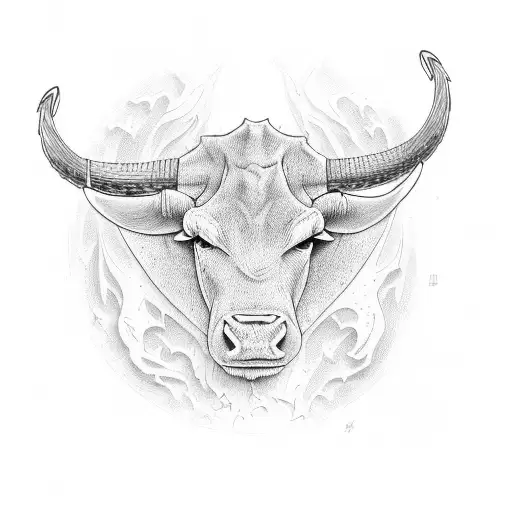 Donlan text with longhorn tattoo design idea