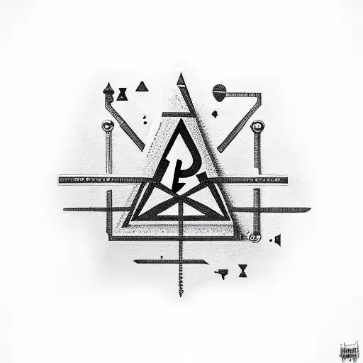 illuminati, papel keys,  tattoo design idea