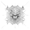 Papel keys, illuminate  tattoo design idea