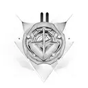 Papel keys, illuminate  tattoo design idea