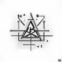 illuminati, papel keys,  tattoo design idea