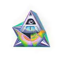 illuminati, papel keys,  tattoo design idea