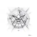 illuminati, papel keys,  tattoo design idea