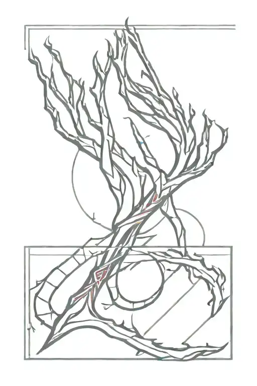 bloodborne runes hunter and fire tattoo design idea