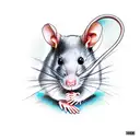 rat tattoo design idea