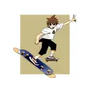 rat in a skateboard tattoo design idea