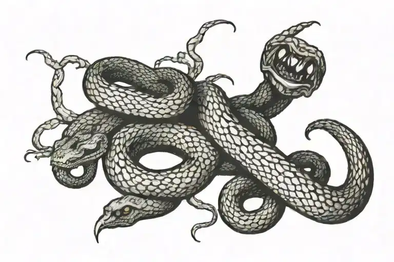 Snake tattoo design idea