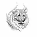 proverbs 13:20 with red and black ink  tattoo design idea