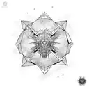 mace with chains  tattoo design idea