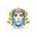 el rostro del sombrerero loco de Alicia en ell pais de las maravillas tattoo design idea