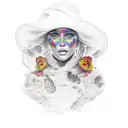 el rostro del sombrerero loco de Alicia en ell pais de las maravillas tattoo design idea