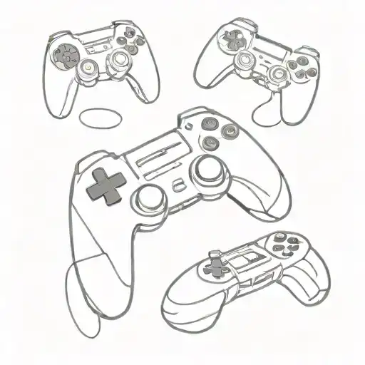 gamer tattoo design idea