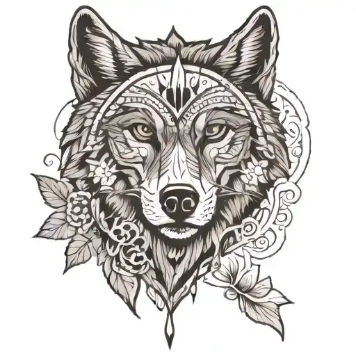 a forearm tattoo that highlights being a maverick, nomad, loner, weird, independent but capable, and lone wolf kinda of  tattoo design idea