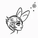 Tinkerbell tattoo design idea