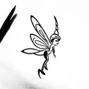 Tinkerbell tattoo design idea