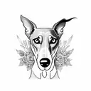 galgo español tattoo design idea