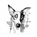 galgo español tattoo design idea