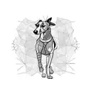 galgo español tattoo design idea