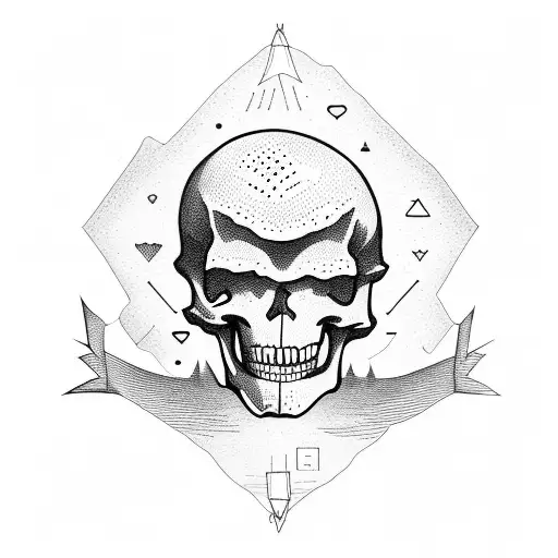 Sandwich with a skeleton giving a thumbs up tattoo design idea