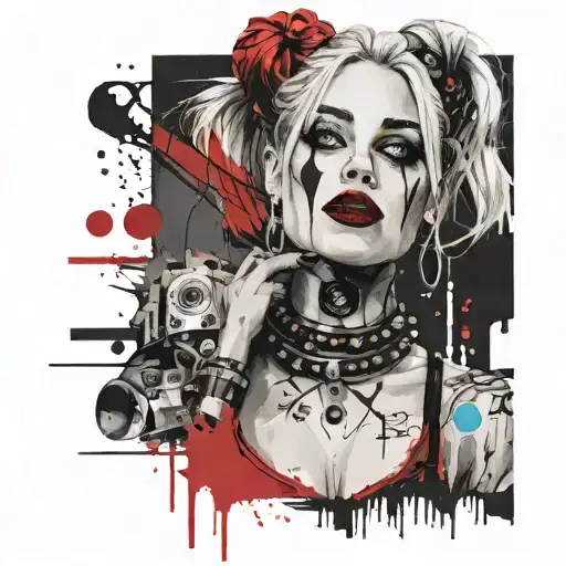 Harley Quinn tattoo design idea