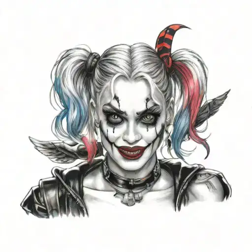 Harley Quinn tattoo design idea