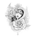write the name Maria  tattoo design idea