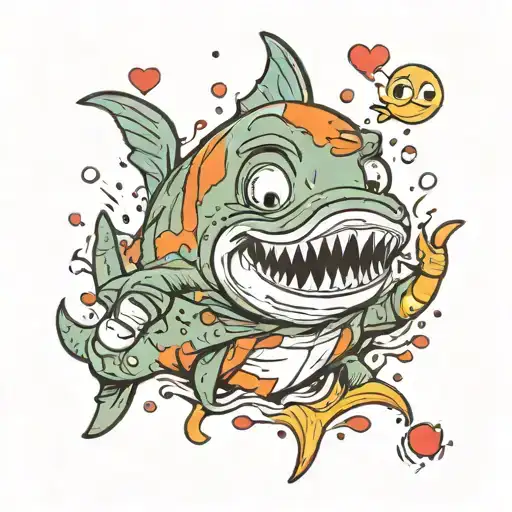 jaws ruined swimming baby you ruined love tattoo design idea