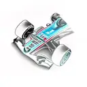 F1 car tattoo design idea