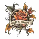 Fear is temporary, sorrow is permanent tattoo design idea