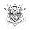 jester tattoo design idea