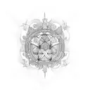 jester tattoo design idea