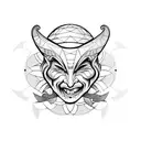 jester tattoo design idea