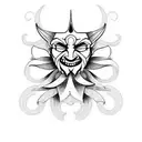 jester tattoo design idea