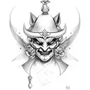 jester tattoo design idea