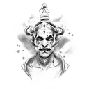 jester tattoo design idea
