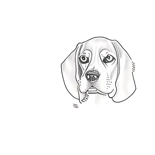 a beagle tattoo design idea