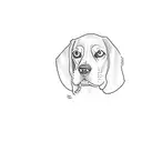 a beagle tattoo design idea