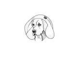 a beagle tattoo design idea