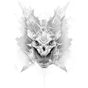 electric guitar  tattoo design idea