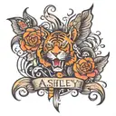 the name Ashley  tattoo design idea