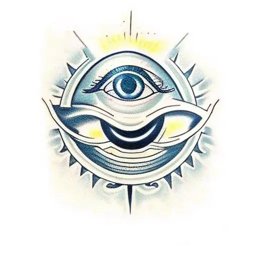 Evil Eye tattoo design idea