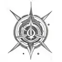 brahma vishnu mahesh symbol tattoo design idea