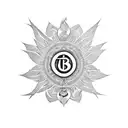 brahma vishnu mahesh symbol tattoo design idea