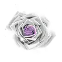 gemini star rose  tattoo design idea