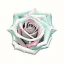 gemini rose  tattoo design idea