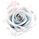 gemini rose tattoo design idea